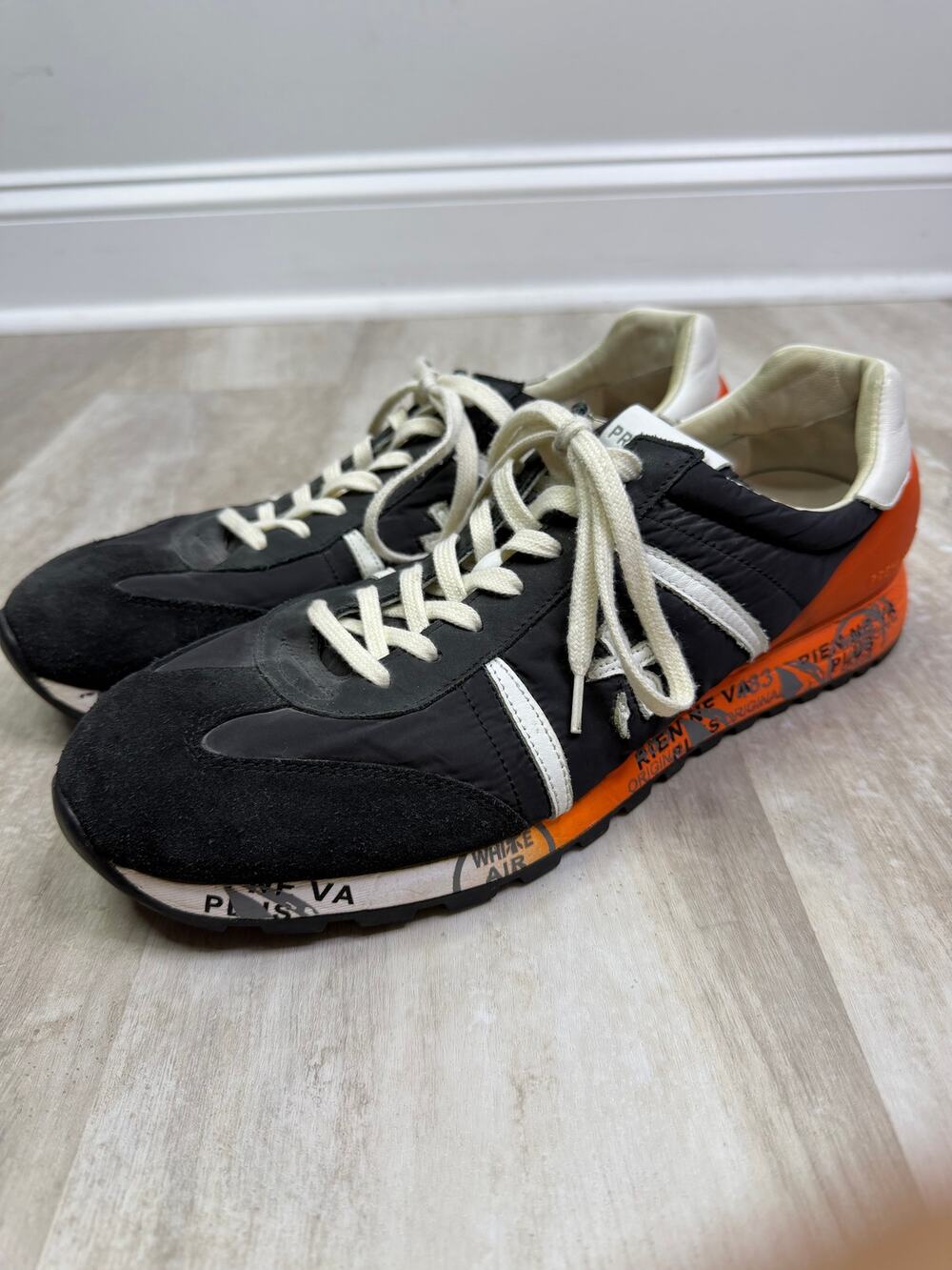 PREMIATA Lucy 3758 Orange black sneakers Size EU 46 US 12